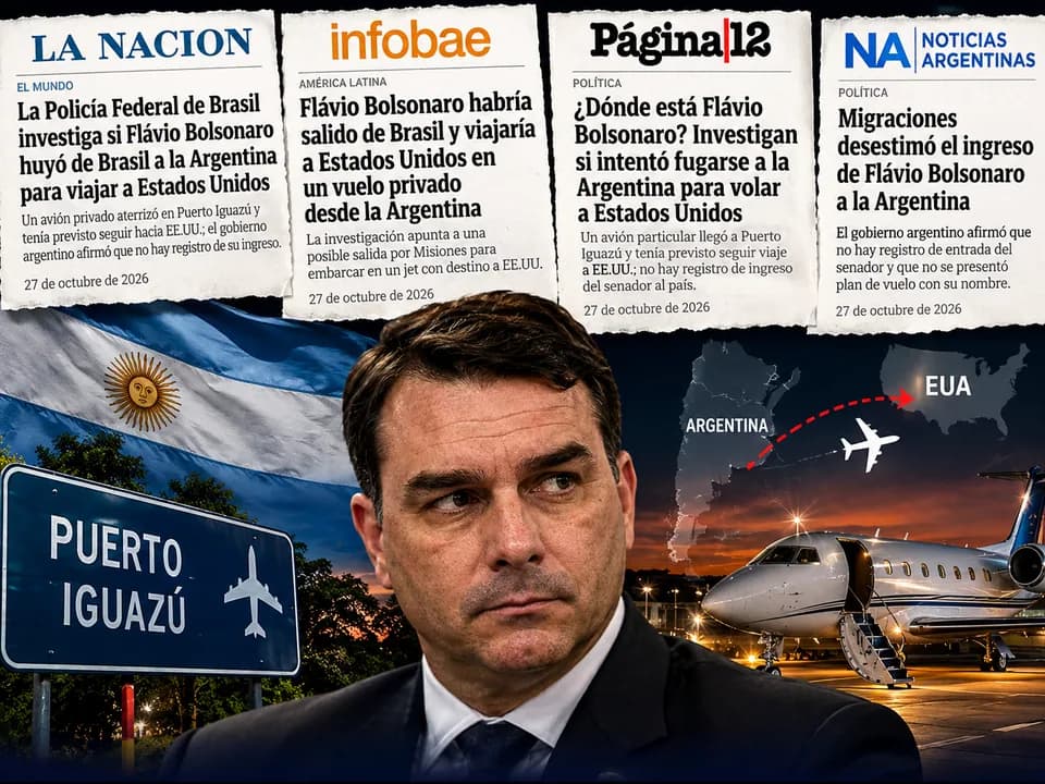 Jornais argentinos repercutem suspeita de fuga de Flávio Bolsonaro para os Estados Unidos