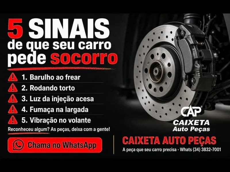 5 sinais de que seu carro precisa de atenção; Caixeta Auto Peças ajuda você a encontrar a peça certa