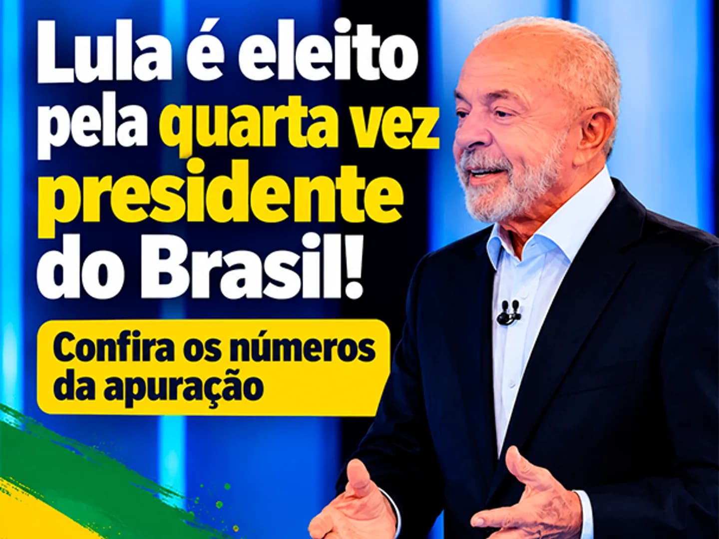 Lula é eleito pela quarta vez presidente do Brasil! Confira os números da apuração