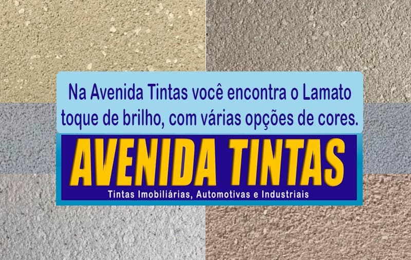 Na Avenida Tintas você encontra o Lamato toque de brilho, com várias opções de cores.