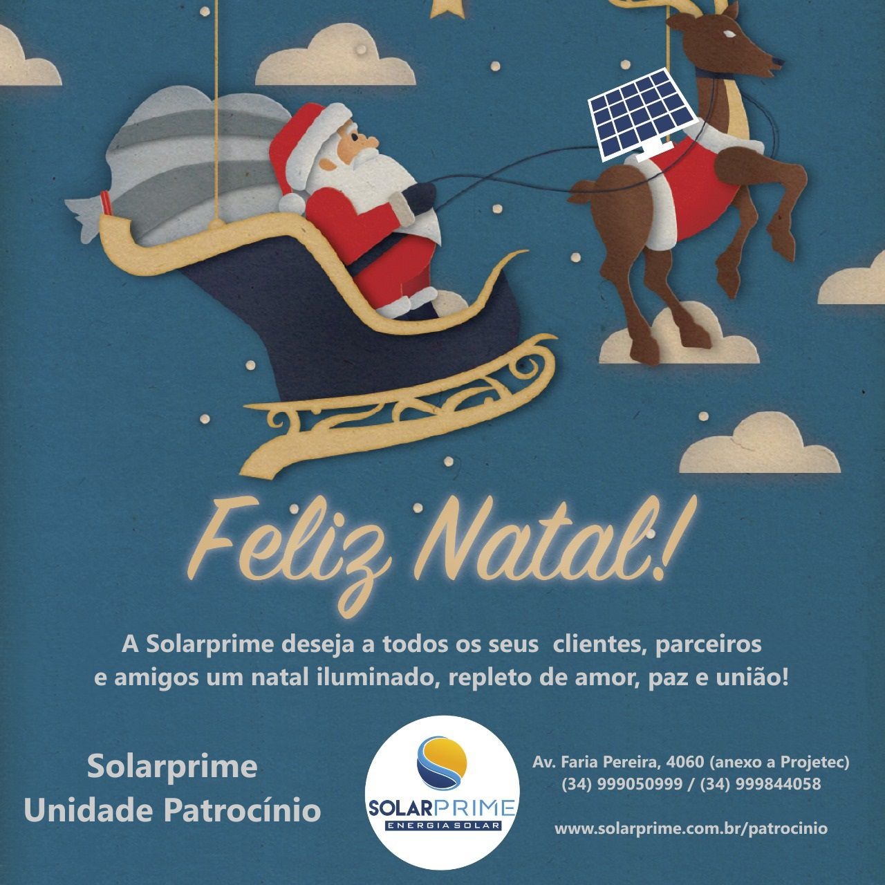 A SOLARPRIME deseja a todos os seus clientes, parceiros e amigos um natal iluminado, repleto de amor, paz e união! A SOLARPRIME deseja a todos os seus clientes, parceiros e amigos um natal iluminado, repleto de amor, paz e união!