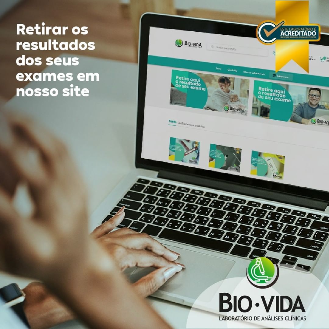 Laboratório Bio Vida: Você não precisa sair de casa para retirar os  resultados dos seus exames