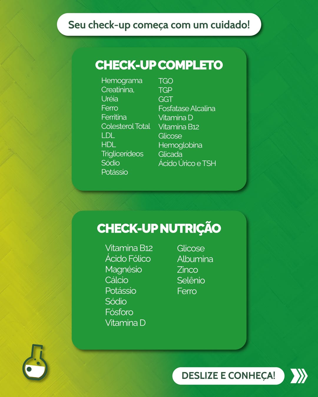 No Laboratório Bio Vida, você encontra check-ups personalizados para ...