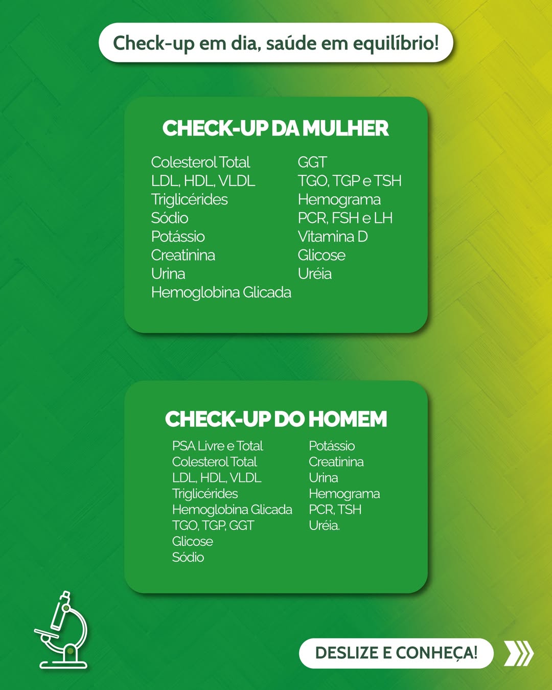 No Laboratório Bio Vida, você encontra check-ups personalizados para ...